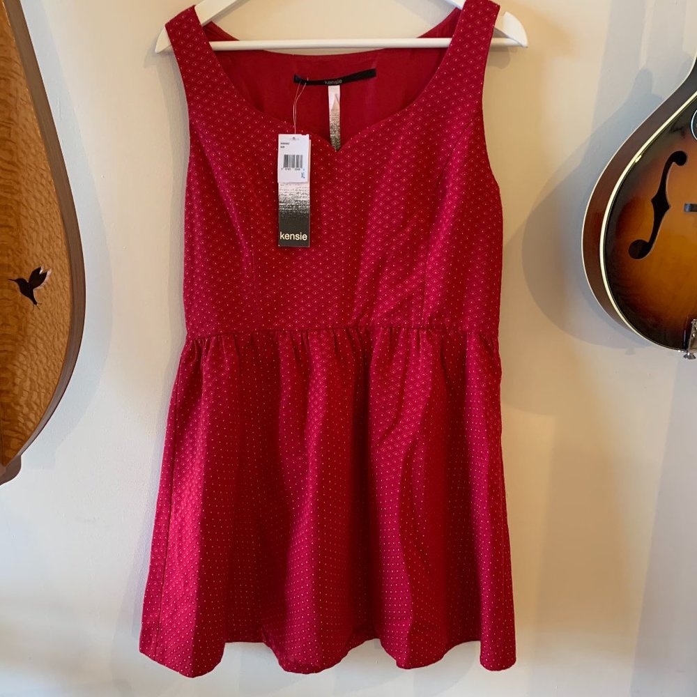 Kensie Red Sleeveless Dress NWT